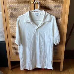Calvin Klein White Polo Shirt